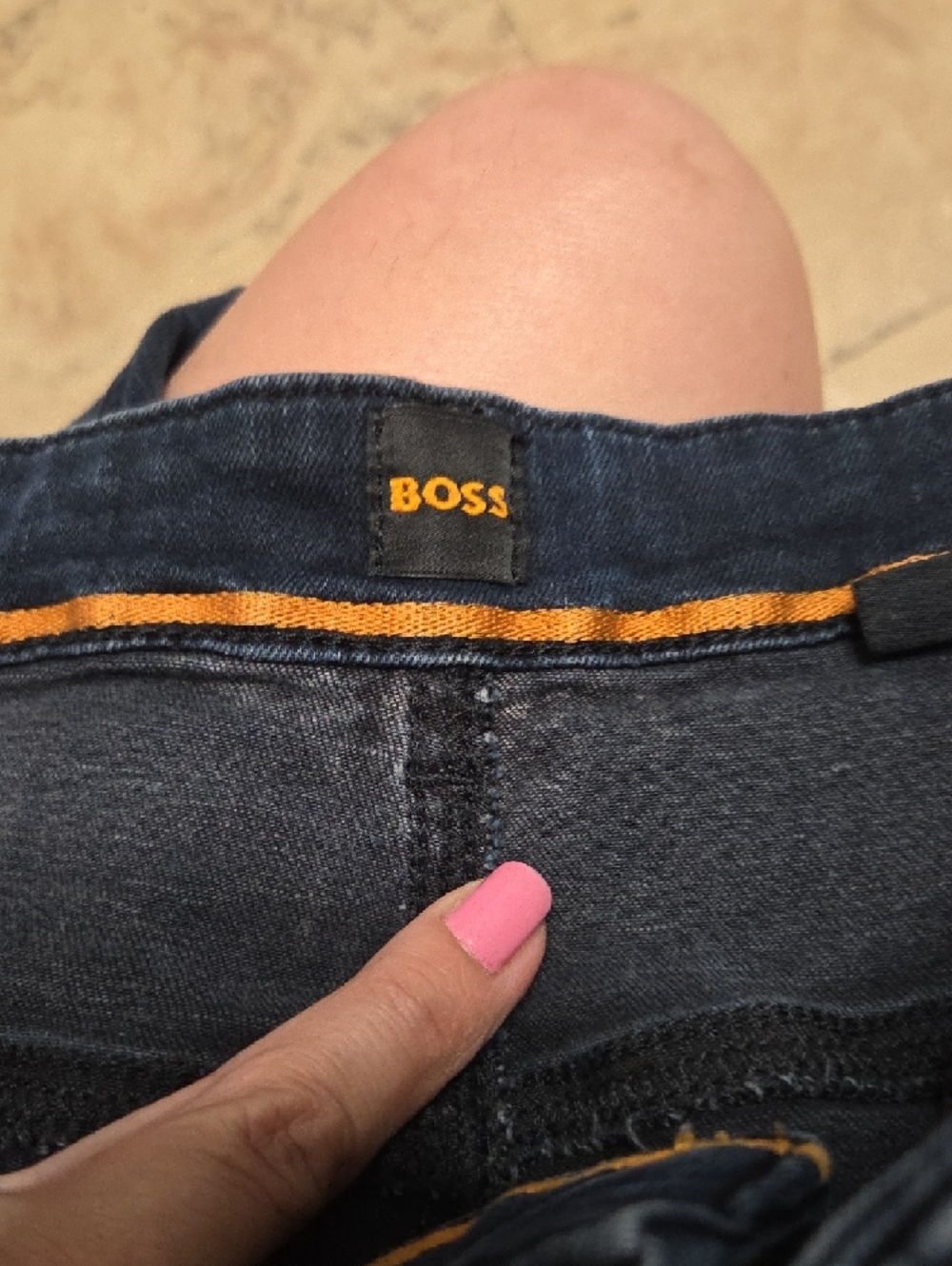 BOSS Hugo Boss Slim Straight Jeans Dark Blue Size 33x30" [1456] - Picture 7 of 9